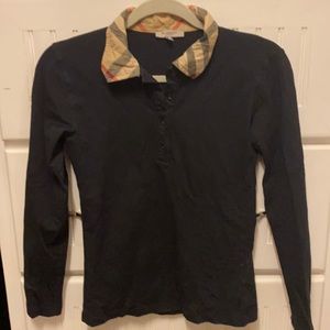 Long sleeve plaid collar Burberry Shirt